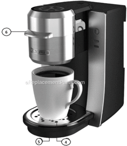 Page A Diagram and Parts List for BVMC-KG2  Mr Coffee Coffee Maker
